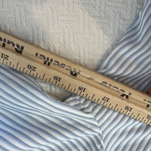 Dolce & Gabbana Women's 44 IT Medium US Blue White Button Up Shirt Top Preppy - Picture 15 of 16